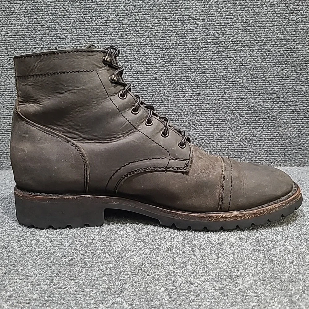 Thursday Boot Company Captain StormKing Dark Olive Leather Combat Boots US 11.5